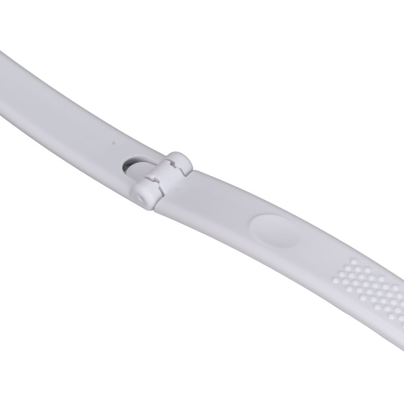 Folding Curved Handle Bath Brush with 2 Heads Anti Slip