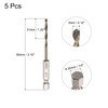 sourcing map High-Speed Steel Spiral Drill Bit 3 mm Diameter
