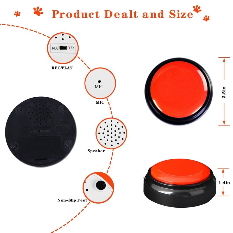 Record Talking Button Easy Button Recording Voice Button Funny OfficeToys
