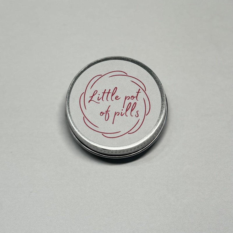 Mini travel tin for medication/supplements/vitamins etc. | perfect on the