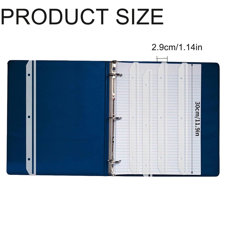 100 Pack 3 Hole Punched Magazine Holders, Magazine Organizer, 3