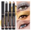 8 Pieces Eyeshadow Pen Set, Shimmer and Neutral Brown Metallic