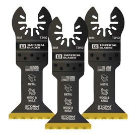 Imperial Blades IBOAT340-3 One Fit 1-3/4" Multi-Material Storm Titanium Metal/Wood Blade, 3PC