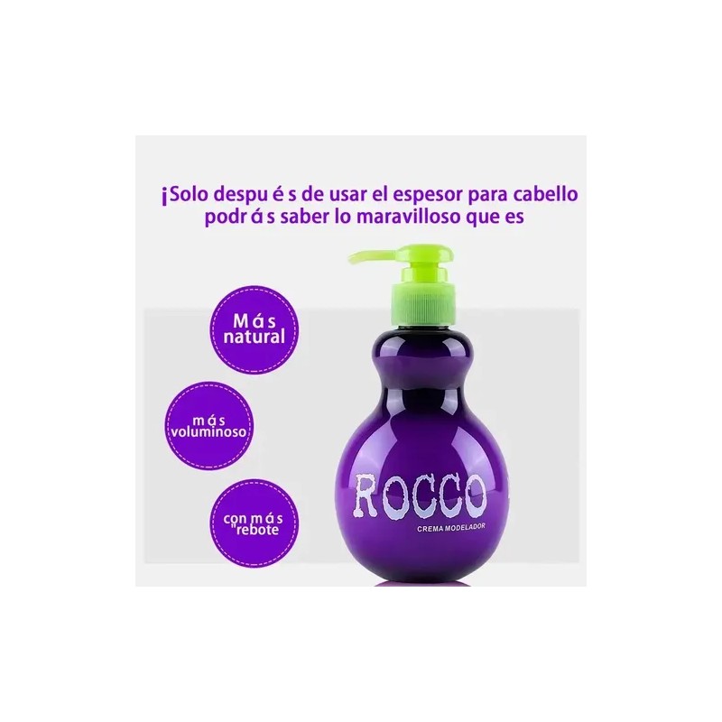 Rocco Crema Contorno Para Crespo Antifrizz Durante 250g