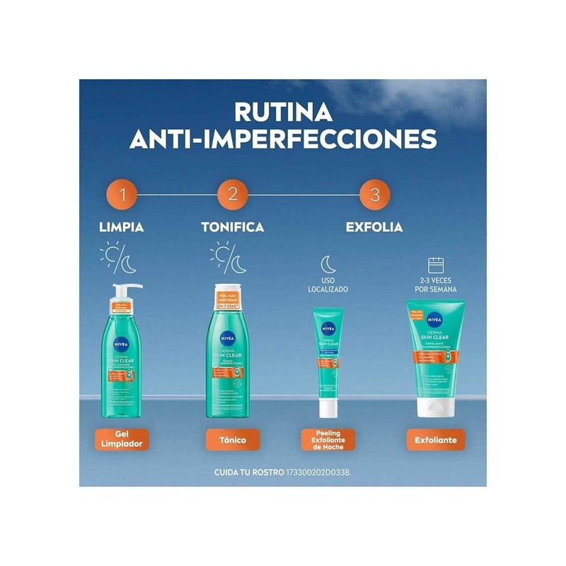 Gel limpiador Nivea Derma skin clear anti-imperfecciones 150ml