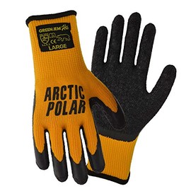 ARCTIC POLAR EXTRA WARM EXTRA GRIP WINTER WORKING GLOVE SIZE LARGE (10) YELLOW