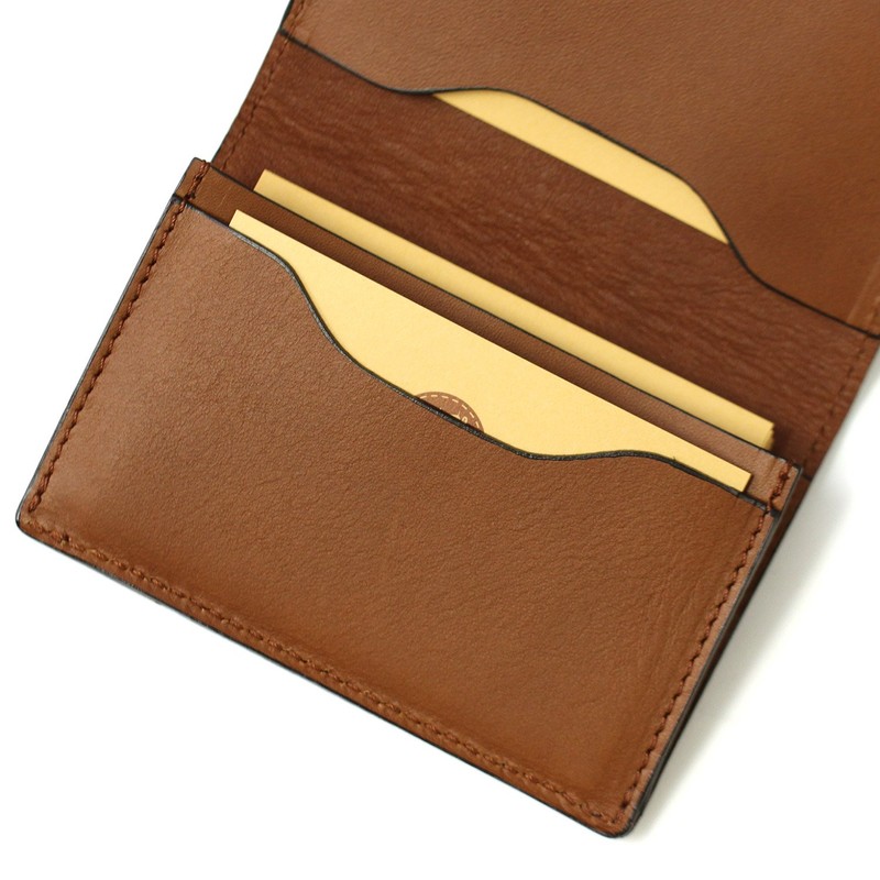 Sapporo Leather Craftsman Museum Business Card Holder, Made in Japan,