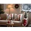 Doobicy 2 Pack Christmas Horse Pillow Covers 20”x20” Rustic Farmhouse