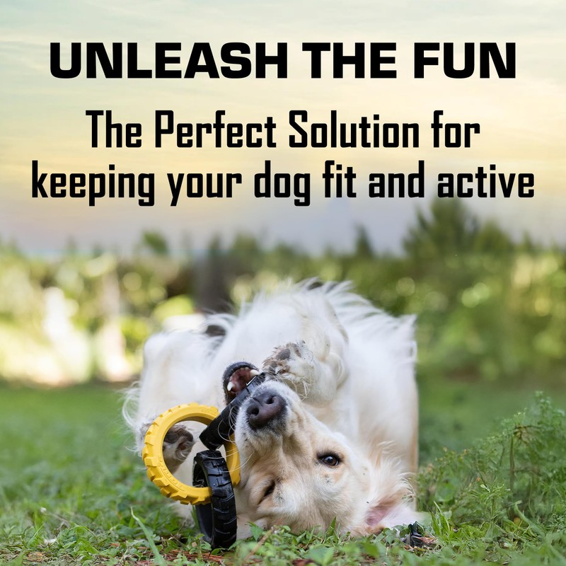 Tonka 3-Ring Tug Outdoor Dog Toy, 10.5 Inch Ring Dog