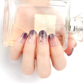 3D Nail Stickers Art, Stylish Nail Polish Strips with Extra Nail Decals, nanosase by igozen (Set of 2) (3D, K19 Glam Solace)