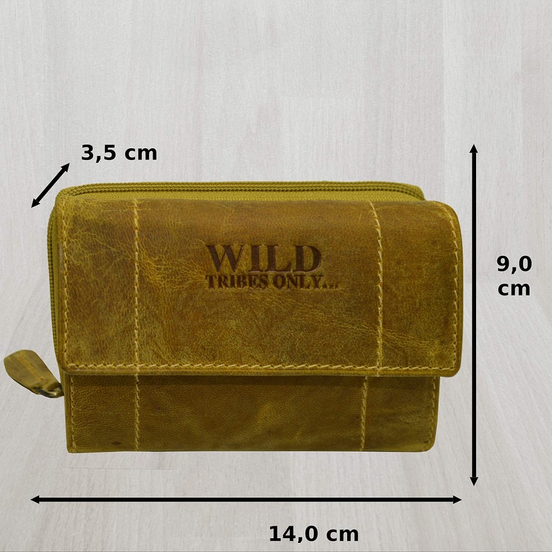 flevado Exclusive Women's Leather Wallet German Design Suede Wallet (Light