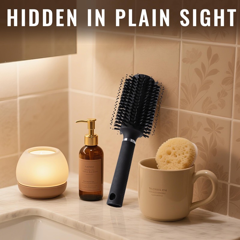 Diversion Safe Hair Brush Secret Safe Can, Hidden Storage for