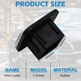 UUCBTAH Walking Bear Hitch Covers 2 Inch Mountains Landscape Rubber Receiver Tube Hitch Plug for Men,Square Hitch Box Cover Towing Hitch Plug Covers for Trucks SUV