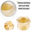 AOPANDA Brass Reducing Hex Bushing 3/4 NPT male x 1/4