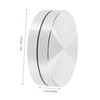 TEHAUX Miniature Aluminum Alloy Turntable Base Small Rotating Display Platform