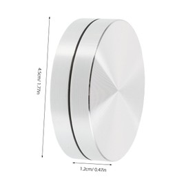 TEHAUX Miniature Aluminum Alloy Turntable Base Small Rotating Display Platform for Sculptures Artworks