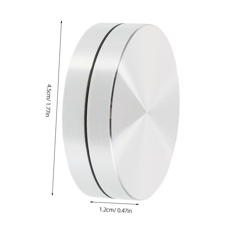 TEHAUX Miniature Aluminum Alloy Turntable Base Small Rotating Display Platform