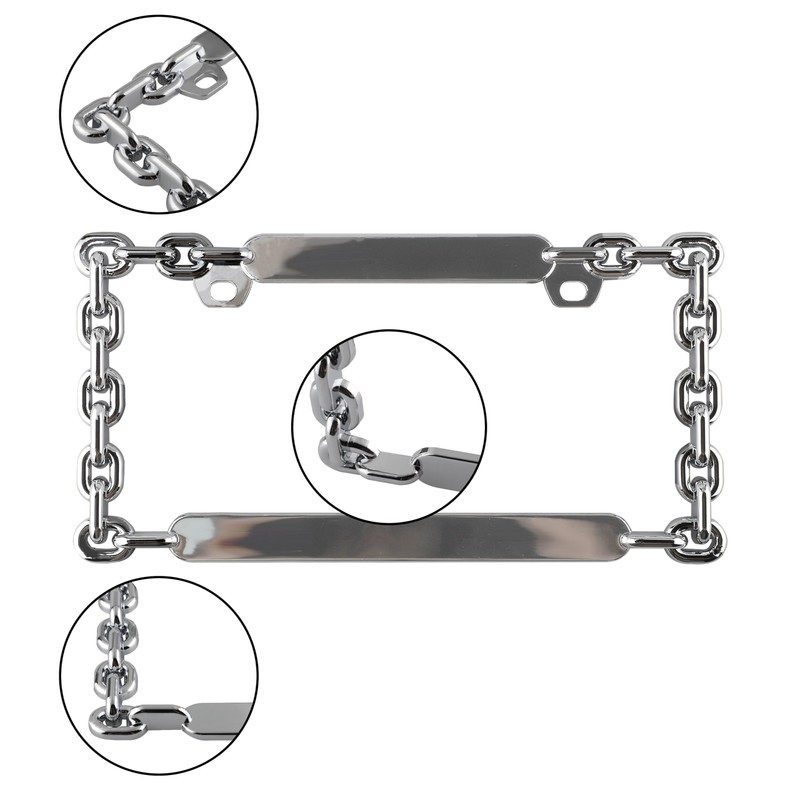 UpAuto 2PCS Car License Plate Frame American Standard License Plate