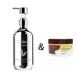 Tgideas Rosemary Shampoo + for Caviar Hair Mask, Revives Damaged Hair, Promotes Growth, Reduces Frizz & Hair Loss, Restores Shine & Smoothness - Free-Shipping: Shampoo + Hair Mask（90% People Choose）