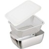 Shimomura 43376 Storage Container, Square Bat, Colander Set, Made in