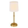 Folux Cordless Gold LED Table lamp, 5200-mAh Rechargeable Battery, 3-Level