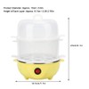Egg Cooker, Multifunctional Mini Double Egg Cooker for Home, Quick