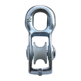 cyclingcolors 1x Pulley Steel with Nylon Pulley for 8 mm Rope Pulley Universal Load Capacity 250 kg Fitness