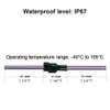ZHOFONET Cable Connector Plug, 12 V 3 Pin Car Electrical