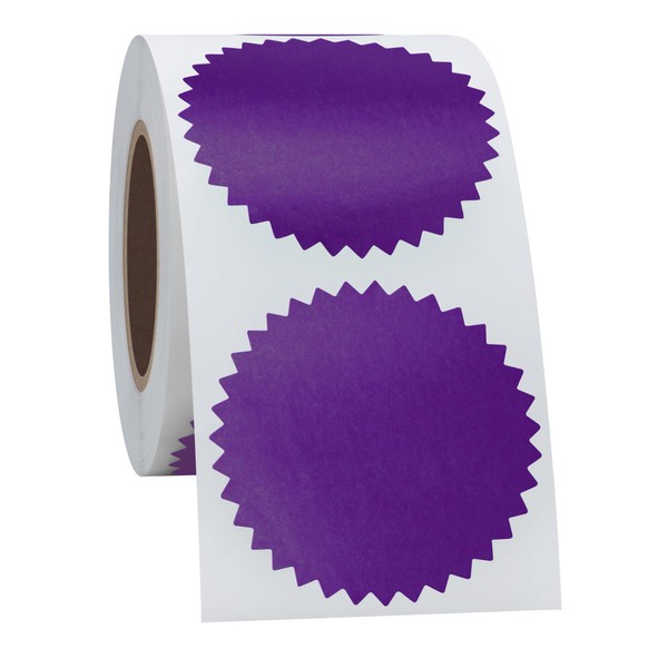 Hycodest 2" Certificate Paper Reward Stickers Embossing Labels with Serrated
