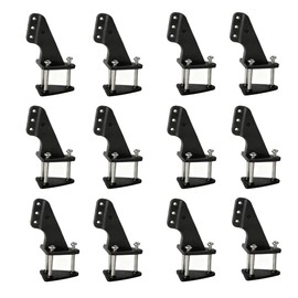 12 Sets Nylon Control Horns L20×W14×H29mm 3 Holes Positions for RC Airplane KT Model Plane DIY Parts Accessories with M2x20mm Screw