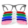 GloFX Snaps: Gray Frame Color Therapy Glasses – Magnetic Snap-On