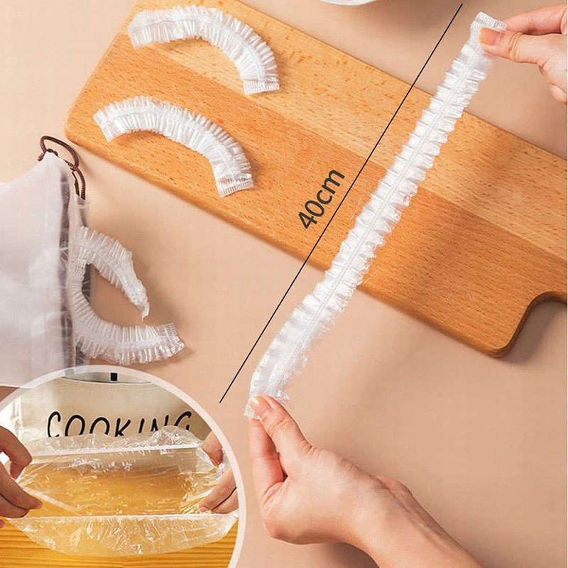 Elastic Fresh Keeping Bags Stretch Bowl Wrap Covers - 200Pcs