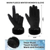 Chuarry 3 Pcs Winter Warm Fleece Hat Scarf and Gloves