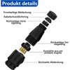 GERUI Pack of 2 European 13 Core Trailer Socket 12