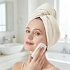 Turbante de cabello de secado rápido con microfibra absorbente para