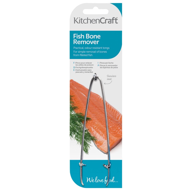 KitchenCraft Fish Tweezers, No Bones, Stainless Steel and Easy to