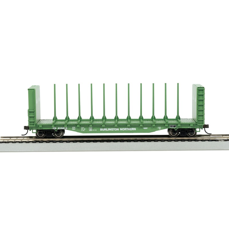Ho - Bachmann 52 inch centre beam bulkhead flat car