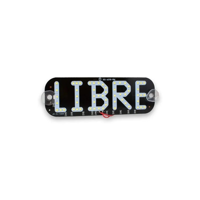 Letrero Led Taxi Libre Con Chupones Varios Colores