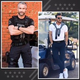 BELTROAD 4th of July Belt for Men, American Flat Belt Black Ratchet Tactical Nylon Belts for Army Police Patriotic Decorations