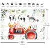 Aperturee Holy Cow Baby Shower Backdrop 7x5ft Greenery Farm Animals
