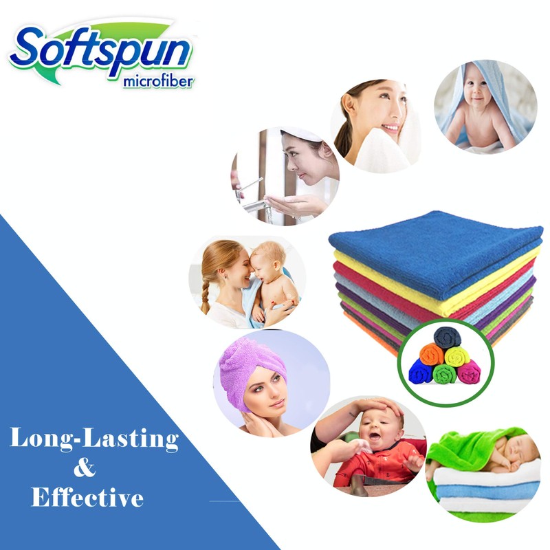 SOFTSPUN Microfiber Hair, Hand & Face Towel Set of 1