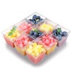 Jnnzzggu 50Pcs Square Mini Plastic Dessert Cups,3.5Oz Clear Plastic Parfait