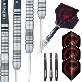 Unicorn Unisex Core|Style 2|Steel Tip Darts, Silver, 20 G EU