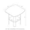 Furinno Simple Design End Table, 2-Pack, Espresso