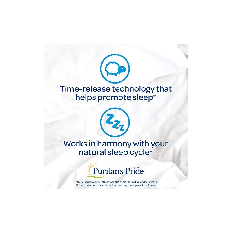Puritan's Pride Tabletas para dormir de tres capas, 30 unidades