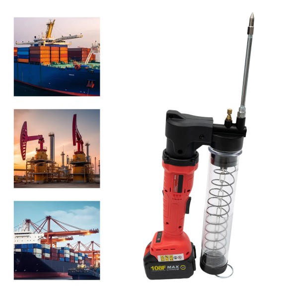 N/A 18V Electric Grease Gun Set Cordless Rechargeable Grease Gun