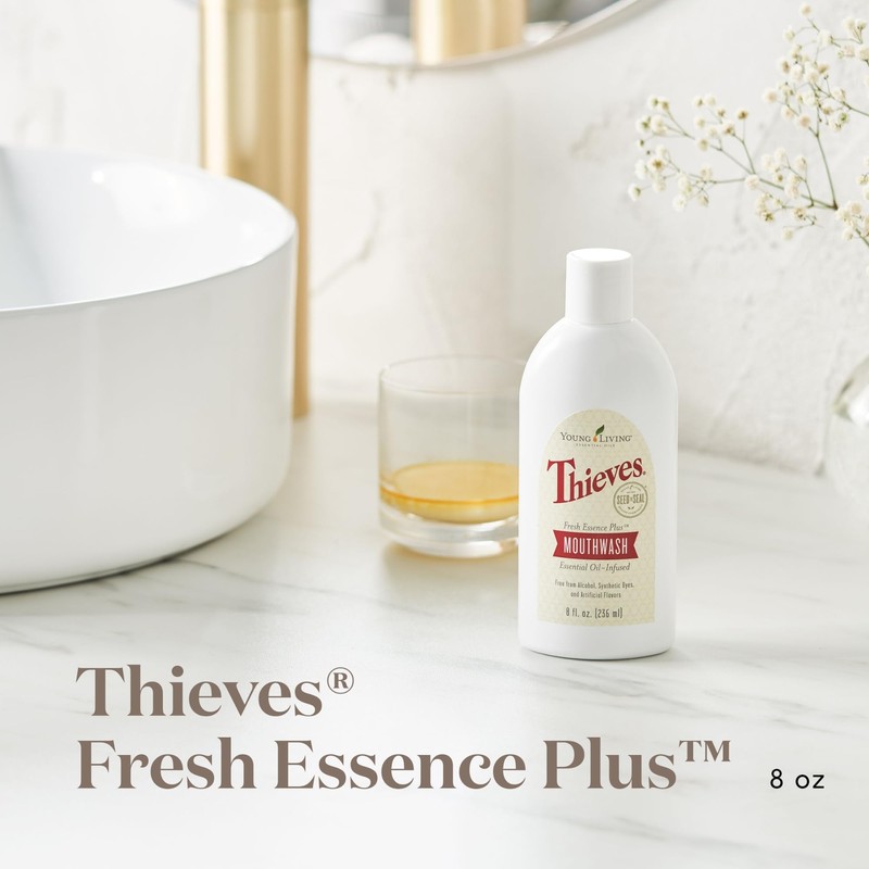 Young Living Thieves Fresh Essence Alcohol-Free and Fluoride-Free Mouthwash -