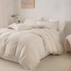 Bedbay Beige Comforter Set King Size Boho Aesthetic Bedding Set