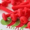 20 x Phillips Pan Head Screws Red Plastic Nuts &