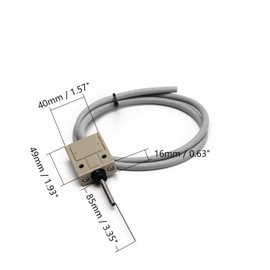 Fielect TZ-3169 Cat Whisker Flexible Coil Spring Limit Switch Momentary Compact Prewired 1NC+1NO 1Pcs for CNC Mill 3D Printer Door Switch